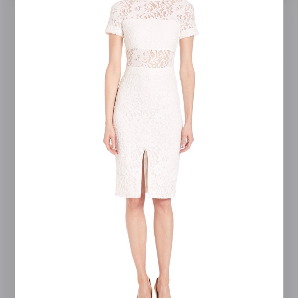Alexis Asia White Lace Sheath Dress Size M - Picture 2 of 8